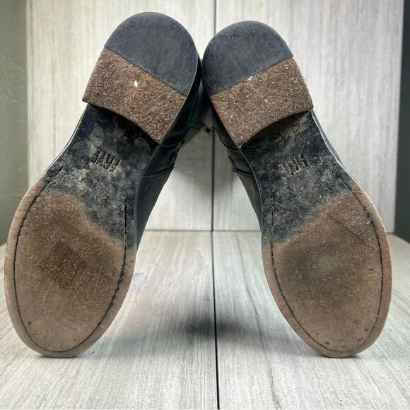 Frye Carly Melisa Pipping Leather Side Zip Tall Knee Riding Boot Women’s Size 6 - Picture 8 of 10